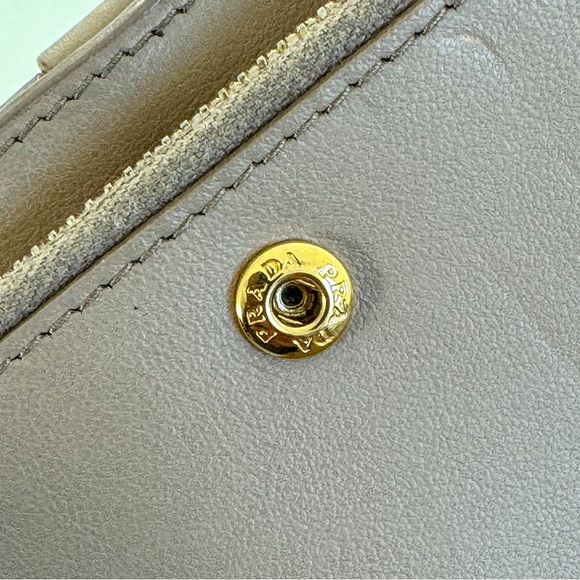Prada Bow Wallet in Beige - Picture 6 of 12